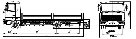 Бортовой автомобиль   МАЗ-4371W1-428-000