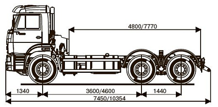 Шасси   КамАЗ 6520 26012-73