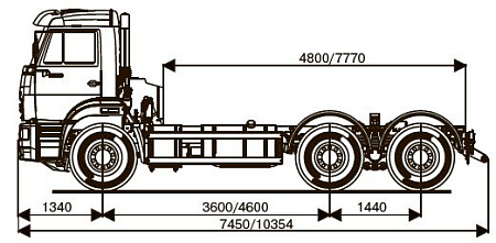 Шасси   КамАЗ 6520 26014-73