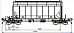 4-осный вагон-хоппер для минеральных удобрений. Модель 19-193