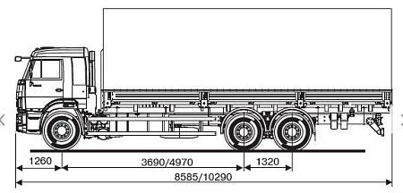 Бортовой автомобиль   КамАЗ 65117 6052-23-A4