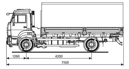 Бортовой автомобиль   КамАЗ 43253-6010-25-C4