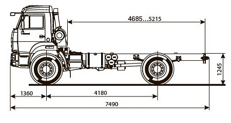 Шасси   КамАЗ 43502 6023-45