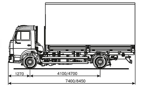 Бортовой автомобиль   КамАЗ 4308 6083-28-R4