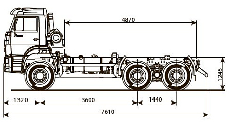Шасси   КамАЗ 6522 6011-43