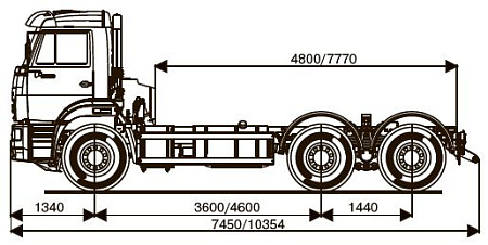 Шасси   КамАЗ 6520 26020-73