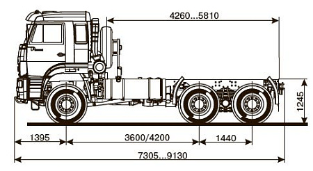 Шасси   КамАЗ 65225 6114-43