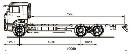 Шасси   КамАЗ 65117 6010-23A4