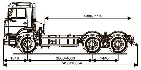 Шасси   КамАЗ 6520 26010-73