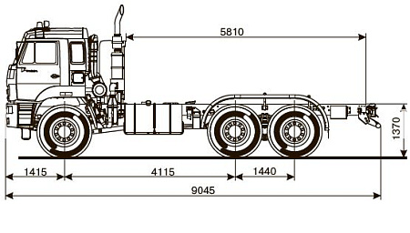Шасси   КамАЗ 65224 43