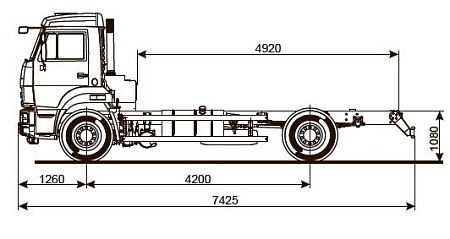 Шасси   КамАЗ 43253 6010-25С4