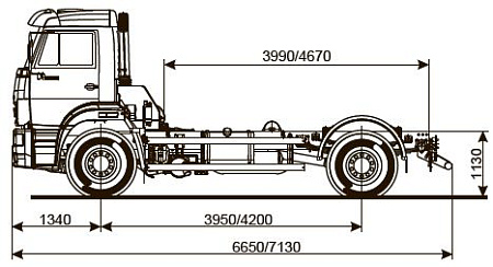 Шасси   КамАЗ 53605 6010-23A4