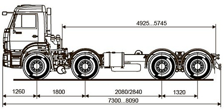 Шасси   КамАЗ 6540 A4