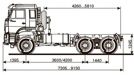 Шасси   КамАЗ 65225 6015-43