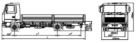 Бортовой автомобиль   МАЗ-4371W1-429-000