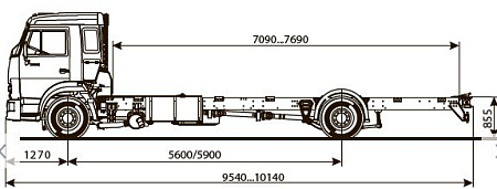 Шасси   КамАЗ 5308 6015-23A4