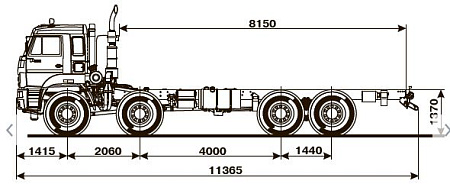 Шасси   КамАЗ 6560 43