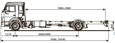 Шасси   КамАЗ 5308 6013-23A4