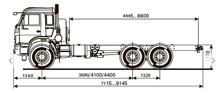 Шасси   КамАЗ 43118 46