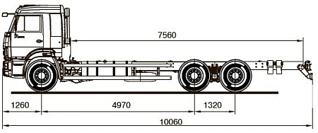 Шасси   КамАЗ 65117 5001-23A4